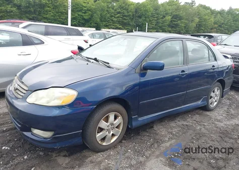 2004 Toyota Corolla S z USA, uszkodzony, nr VIN 2T1BR32E94C305047